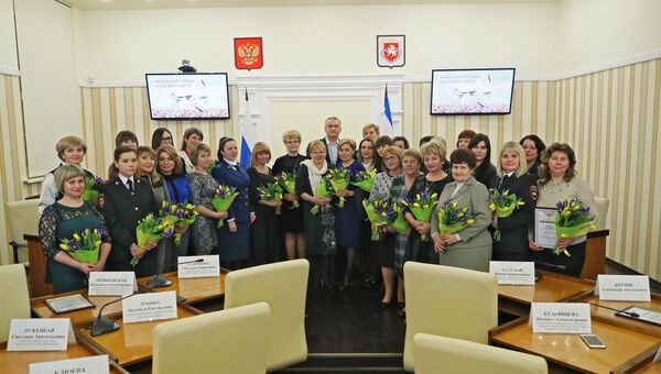 Торжественное мероприятие в Совете министров Республики Крым по случаю Международного женского дня