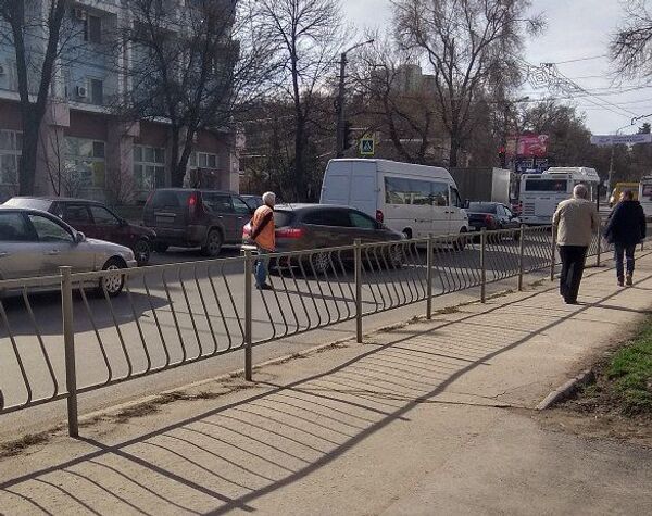Пробка на улице Севастопольской в Симферополе. 13 марта 2018 Пробка на улице Севастопольской в Симферополе. 13 марта 2018