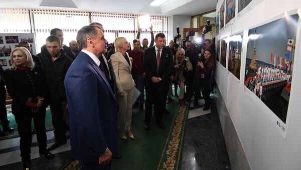 Открытие фотовыставки РИА Новости Крым к годовщине воссоединения полуострова с Россией