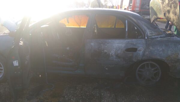В одном из сел Симферопольского района сгорел автомобиль