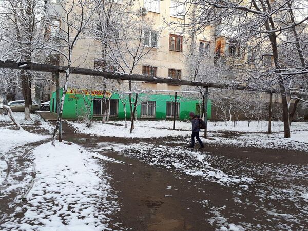 Снежное утро в Симферополе. 22 марта 2018 Снежное утро в Симферополе. 22 марта 2018