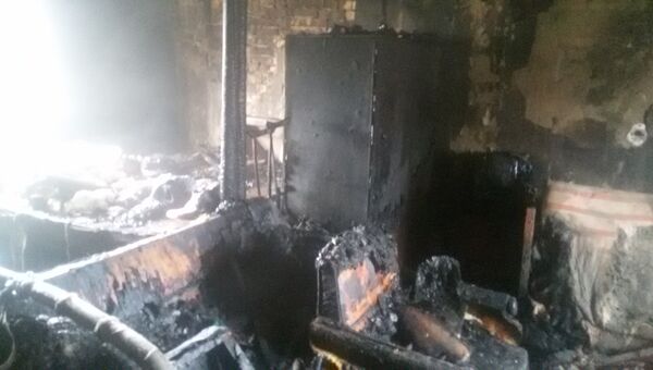Последствия пожара в частном жилом доме в селе Наниково (Феодосия)