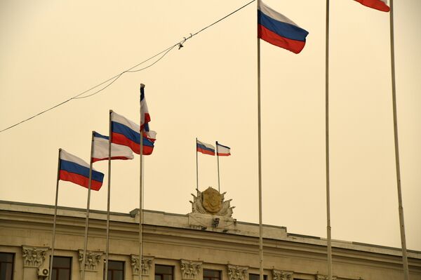 Желтое небо над Симферополем. 23 марта 2018 Желтое небо над Симферополем. 23 марта 2018