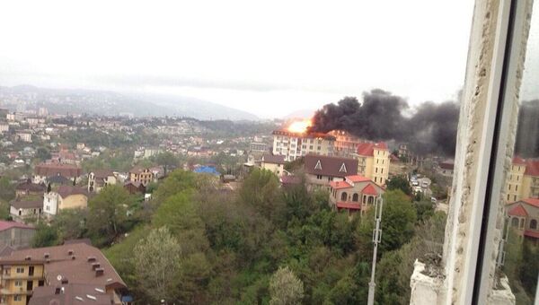 Пожар в доме в Сочи