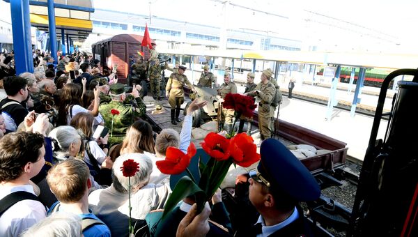 Встреча в Симферополе Поезда Победы