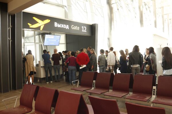 В новом терминале аэропорта Симферополь В новом терминале аэропорта Симферополь