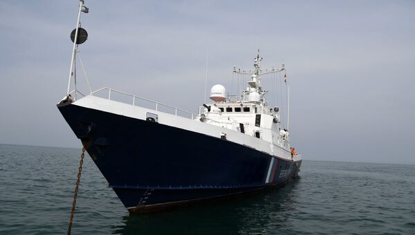 Видео рейда пограничного сторожевого корабля Крым