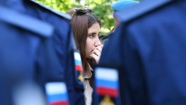 Церемония отправки крымчан на службу в Воздушно-десантные войска
