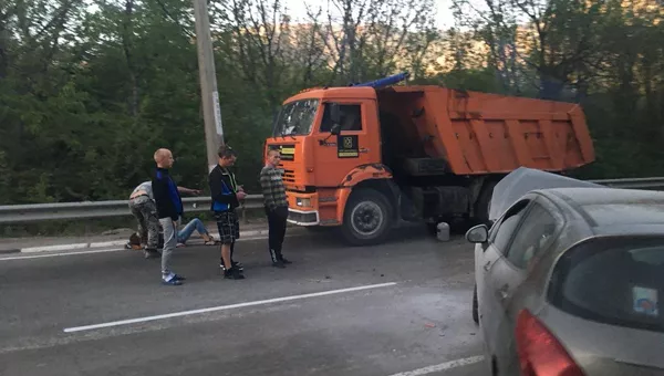 Тройное ДТП на алуштинской трассе