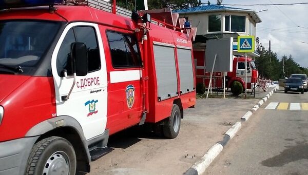 Мобильный пожарно-спасательный пост на трассе Симферополь – Ялта на Ангарском перевале