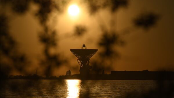 Закат солнца над Центром дальней космической связи