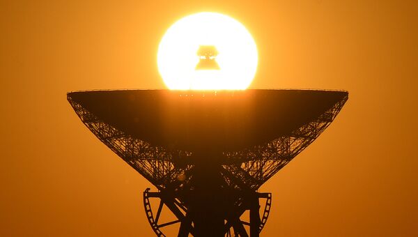 Закат солнца над Центром дальней космической связи