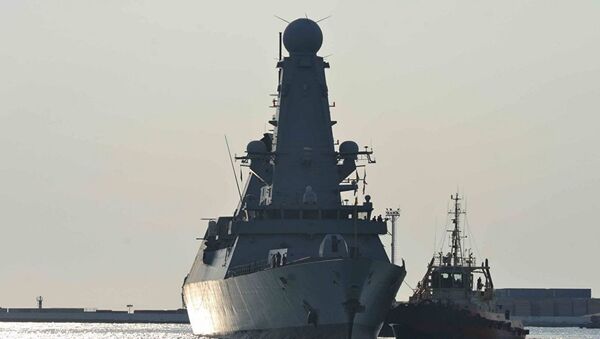 Эсминец Королевских ВМС Великобритании DUNCAN в порту Одессы. Архивное фото