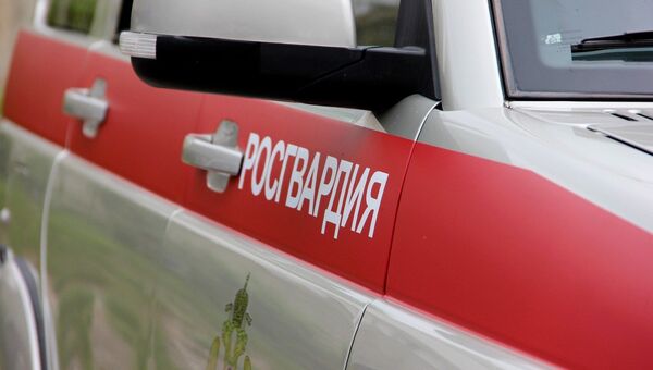Автомобиль Росгвардии в Крыму