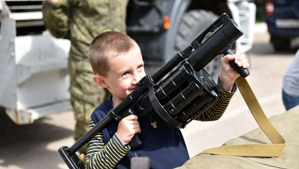 Выставка спецтехники и оружия в Севастополе ко Дню водолаза