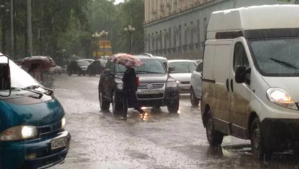 Ливень в Симферополе. 8 мая 2018