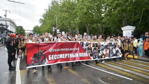 Шествие Бессмертного полка в Севастополе. 9 мая 2018