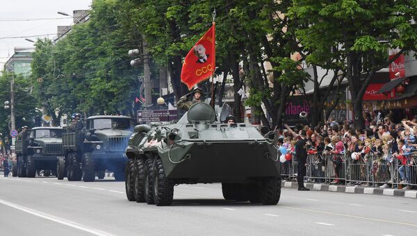 Видео военного парада в Симферополе. 9 мая 2018