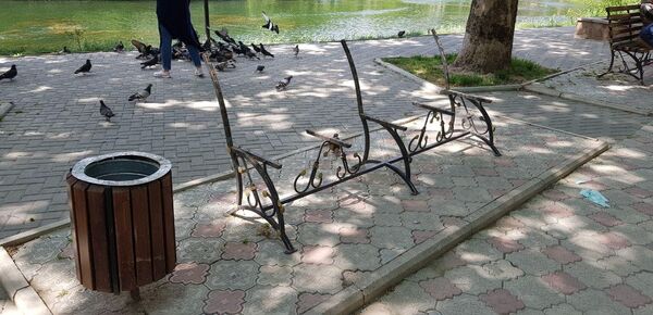 В парке имени Гагарина в Симферополе неизвестные сломали новые скамейки В парке имени Гагарина в Симферополе неизвестные сломали новые скамейки