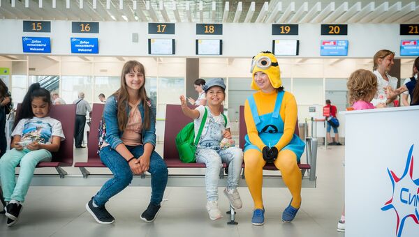 Праздник в честь Международного дня защиты детей в аэропорту Симферополь