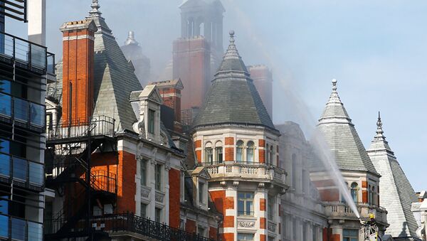 Пожар в гостинице Mandarin Oriental в Лондоне