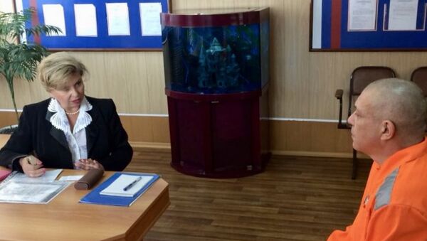 Уполномоченный по правам человека в РФ Татьяна Москалькова во время посещения Дмитрия Штыбликова