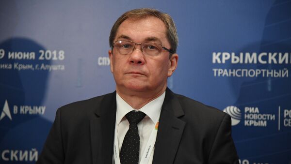 Министр транспорта Республики Крым Юрий Овсянников на V Крымском транспортном форуме в Алуште