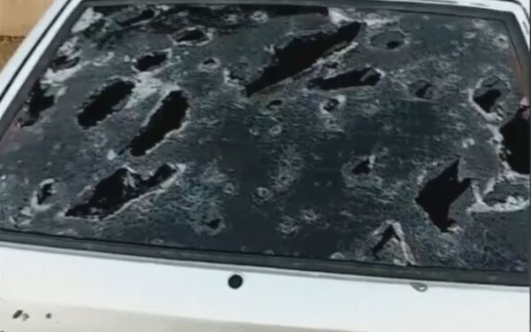 Побитая градом машина в Джанкое. 29 июня 2018 Побитая градом машина в Джанкое. 29 июня 2018