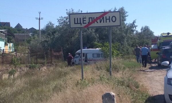 В Ленинском районе Крыма произошло ДТП с участием автомобиля скорой помощи