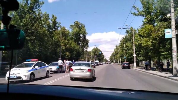 ДТП с участием четырех автомобилей в Симферополе. 4 июня 2018