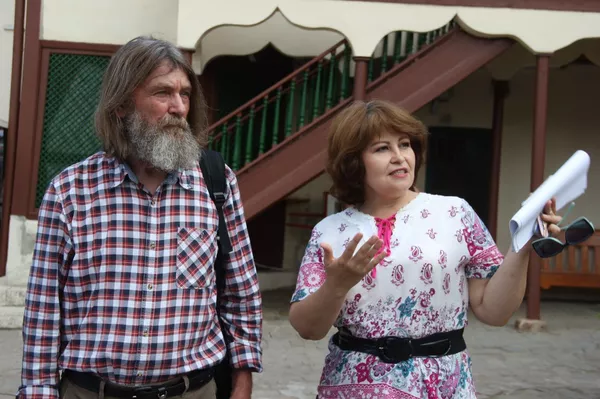 Российский путешественник и исследователь Федор Конюхов в Ханском дворце Российский путешественник и исследователь Федор Конюхов в Ханском дворце