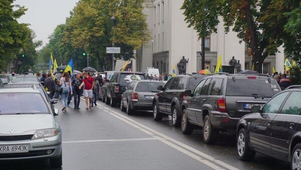 Митинг представителей Авто евро силы в Киеве. 11 июля 2018