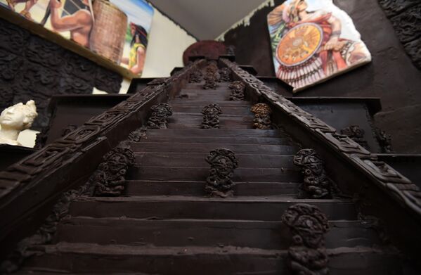 Экспонаты музея шоколада в Симферополе