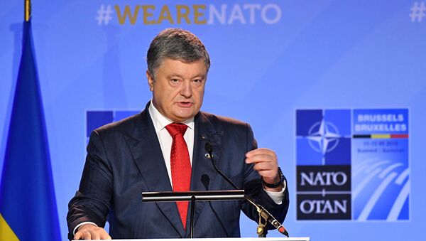 Президент Украины Петр Порошенко на саммите НАТО