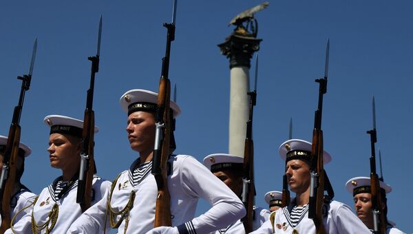 Празднование Дня ВМФ России в Севастополе