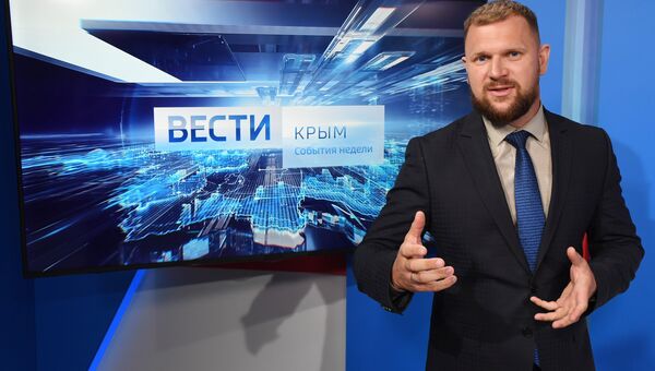 Подготовка первого итогового выпуска Вести Крым на ГТРК Таврида