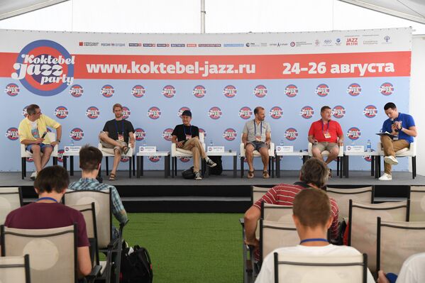 Пресс-конференция участников группы Rick Margitza на фестивале Koktebel Jazz Party