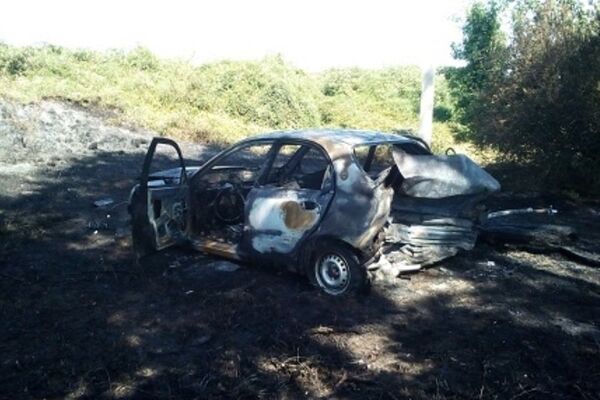 В ДТП под Бахчисараем сгорело авто В ДТП под Бахчисараем сгорело авто