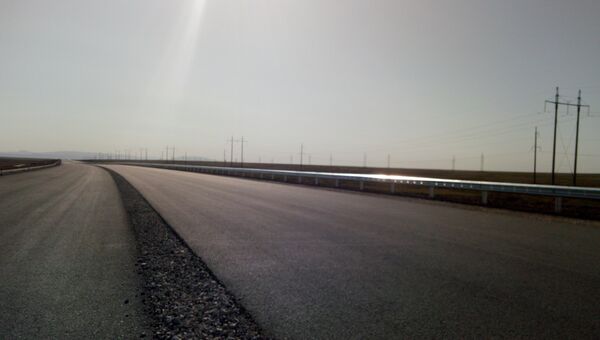 На трассе Таврида установлены первые километры барьерного ограждения
