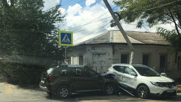 ДТП на пересечении улиц Дзюбанова и Гоголя в Симферополе. 8 сентября 2018