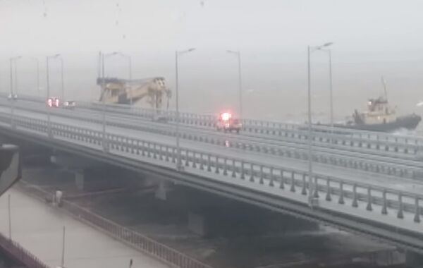 Видео столкновения плавкрана с опорой Крымского моста. 8 сентября 2019 Видео столкновения плавкрана с опорой Крымского моста. 8 сентября 2019