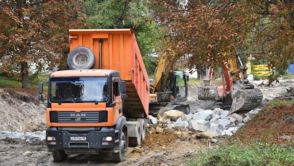 Капитальный ремонт дороги по улице Объездная в Симферополе