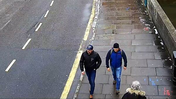 Фотография Александра Петрова и Руслана Боширова, подозреваемых полицией Лондона в отравлении Сергея и Юлии Скрипаль