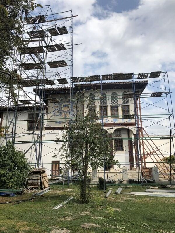 Реставрационные работы в Ханском дворце в Бахчисарае Реставрационные работы в Ханском дворце в Бахчисарае