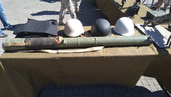 Выставка демилитаризованного трофейного оружия из Сирии в Севастополе