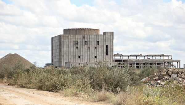 Энергоблок заброшенной Крымской атомной электростанции в Щелкино