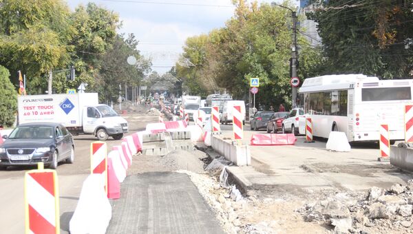 Капитальный ремонт дороги по улице Севастопольская в Симферополе
