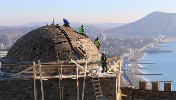 Реставрация в генуэзской крепости в крымском Судаке