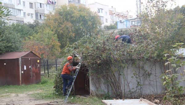 Демонтаж незаконных гаражей в Севастополе