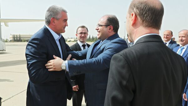 Официальная делегация Крыма во главе с председателем Совета министров Республики Сергеем Аксеновым прибыла в Дамаск